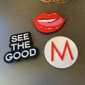 Simply Tote, BOGG BAG ACCESSORY SET, set of 3, 1 initial and 2 charms.